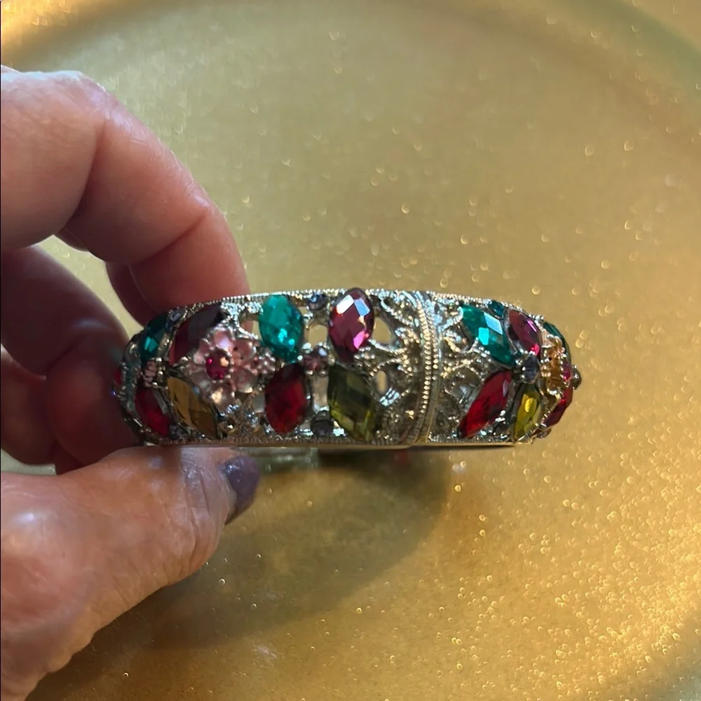 Elegant Multicolor Gemstone Bracelet